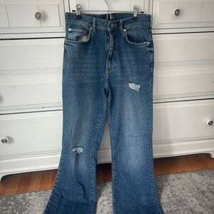 BDG Blue Flare Wide Leg Jeans